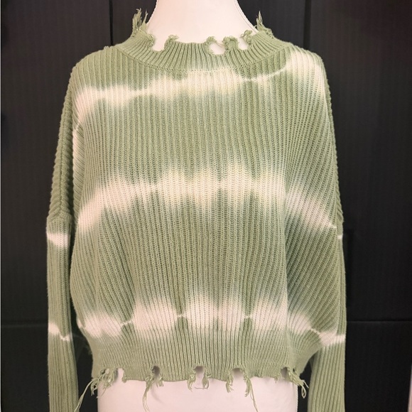 She + Sky Sweaters - She + Sky Sage Green Ribbed Sweater